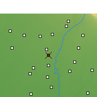 Nearby Forecast Locations - Karnal - mapa