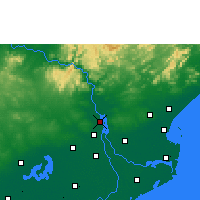 Nearby Forecast Locations - Kovvur - mapa