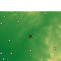 Nearby Forecast Locations - Lunavada - mapa