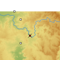 Nearby Forecast Locations - Mandla - mapa