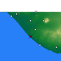 Nearby Forecast Locations - Mangrol - mapa