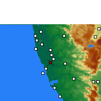 Nearby Forecast Locations - Mavelikara - mapa