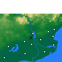Nearby Forecast Locations - Nidadavolu - mapa