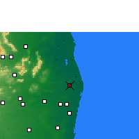 Nearby Forecast Locations - Ponneri - mapa