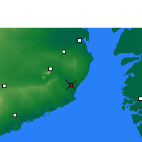 Nearby Forecast Locations - Talaja - mapa