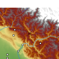 Nearby Forecast Locations - New Tehri - mapa