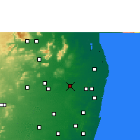 Nearby Forecast Locations - Tiruvallur - mapa