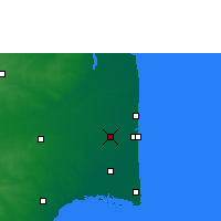 Nearby Forecast Locations - Tiruvarur - mapa