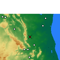 Nearby Forecast Locations - Venkatagiri - mapa
