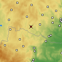 Nearby Forecast Locations - Jemnice - mapa