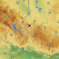Nearby Forecast Locations - Kaplice - mapa
