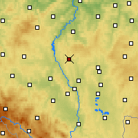 Nearby Forecast Locations - Milevsko - mapa