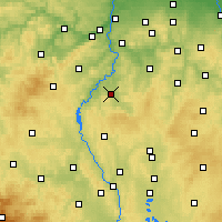 Nearby Forecast Locations - Sedlčany - mapa