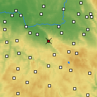 Nearby Forecast Locations - Třemošnice - mapa