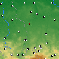 Nearby Forecast Locations - Gozdnica - mapa