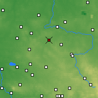 Nearby Forecast Locations - Krzepice - mapa