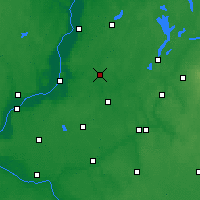 Nearby Forecast Locations - Łasin - mapa