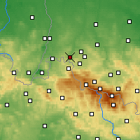 Nearby Forecast Locations - Leśna - mapa