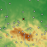 Nearby Forecast Locations - Lwówek Śląski - mapa