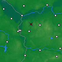 Nearby Forecast Locations - Ośno Lubuskie - mapa