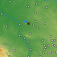 Nearby Forecast Locations - Ozimek - mapa