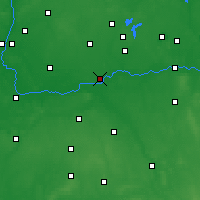 Nearby Forecast Locations - Pyzdry - mapa