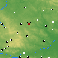 Nearby Forecast Locations - Sędziszów - mapa