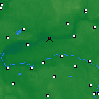 Nearby Forecast Locations - Wieleń - mapa