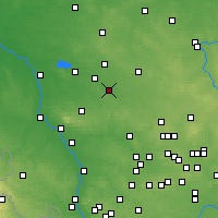 Nearby Forecast Locations - Zawadzkie - mapa