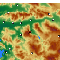 Nearby Forecast Locations - Bozdoğan - mapa