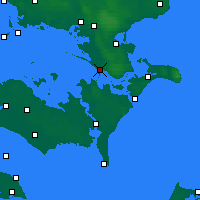 Nearby Forecast Locations - Vordingborg - mapa