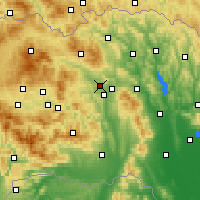 Nearby Forecast Locations - Wielki Szarysz - mapa