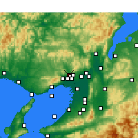 Nearby Forecast Locations - Kawanishi - mapa