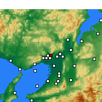 Nearby Forecast Locations - Minō - mapa