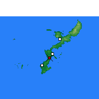 Nearby Forecast Locations - Okinawa - mapa