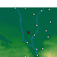 Nearby Forecast Locations - Szibin al-Kaum - mapa