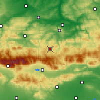 Nearby Forecast Locations - Trjawna - mapa