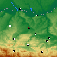 Nearby Forecast Locations - Lewski - mapa