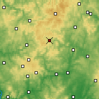 Nearby Forecast Locations - Bad Laasphe - mapa