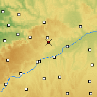 Nearby Forecast Locations - Herbrechtingen - mapa