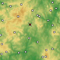 Nearby Forecast Locations - Frankenberg - mapa