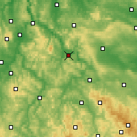Nearby Forecast Locations - Eschwege - mapa
