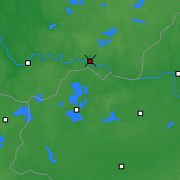 Nearby Forecast Locations - Krasław - mapa
