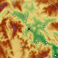 Nearby Forecast Locations - Wełes - mapa