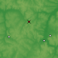 Nearby Forecast Locations - Mokshan - mapa