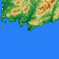 Nearby Forecast Locations - Wrangel - mapa