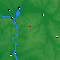 Nearby Forecast Locations - Synelnykowe - mapa