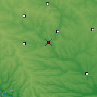 Nearby Forecast Locations - Ładyżyn - mapa
