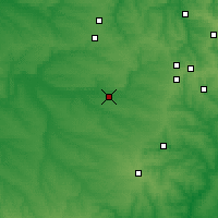 Nearby Forecast Locations - Kurachowe - mapa