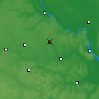 Nearby Forecast Locations - Kaharłyk - mapa